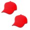Mechaly Comfortable Solid Adjustable Unisex Baseball Cap Hat - 2 Pack